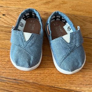Toms Tiny Bimini Chambray Slip-on Shoes 4